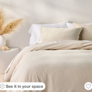 Target Casaluna heavy weight linen duvet cover set